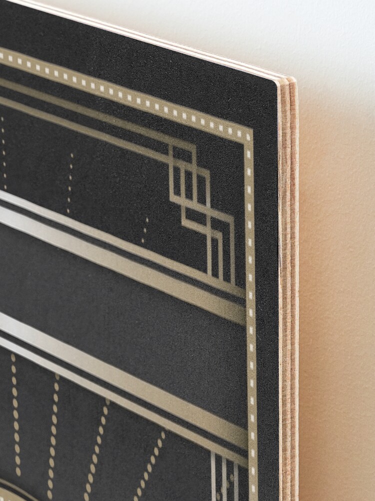 Alternate view of Art deco design V Mounted Print