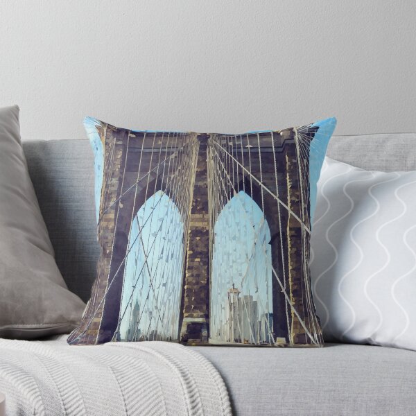 Artikelvorschau, Brooklyn Bridge Gehweg - Aquarell-Stil entworfen und verkauft von WWWC2288.