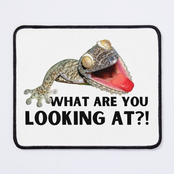 Item preview, What Are You Looking At? Funny Leaf Tailed Gecko designed and sold by LovenLaughter.