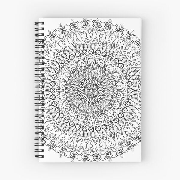 Item preview, Mandala Inspired Design in Black & White #10 designed and sold by ZenDrawings.