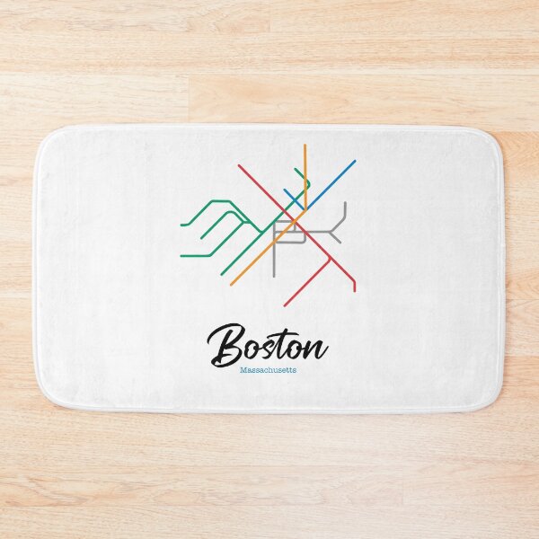 Item preview, Boston MBTA Map designed and sold by AllyMarie17.