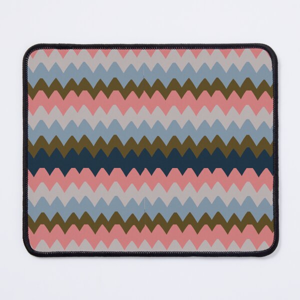 Item preview, Zig zaggy pink, lilac, blue, and brown lines designed and sold by Jodi Mahaffey.