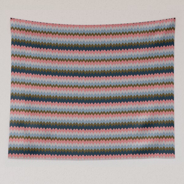Item preview, Zig zaggy pink, lilac, blue, and brown lines designed and sold by Jodi Mahaffey.