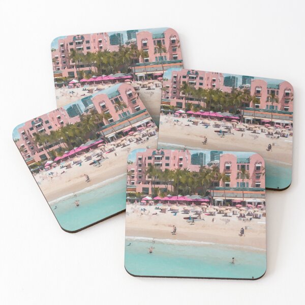 Item preview, Hawaiian Beach Hotel - Watercolour Style designed and sold by WWWC2288.