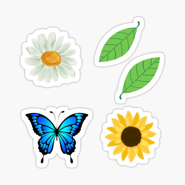 Item preview, Butterfly Flowers designed and sold by ThoughtfulyCute.