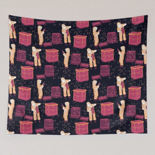 Item preview, Beekeepers Inspection in Reds  designed and sold by Booneb.