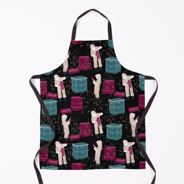 Item preview, Beekeepers Inspection - Black background designed and sold by Booneb.