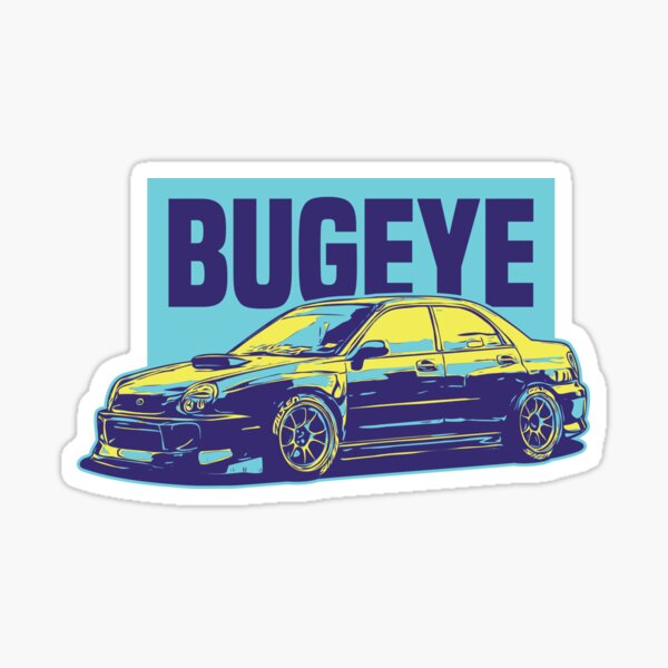 "Subie Bugeye JDM Sport Car" Sticker for Sale by JDMRey Redbubble