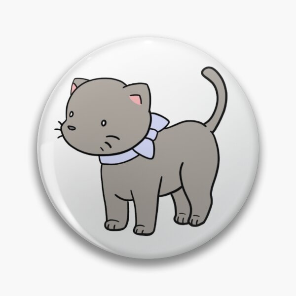 Item preview, Gray Kitten with Bow designed and sold by Miinachan.