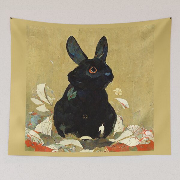 Item preview, A black rabbit designed and sold by etherElric.