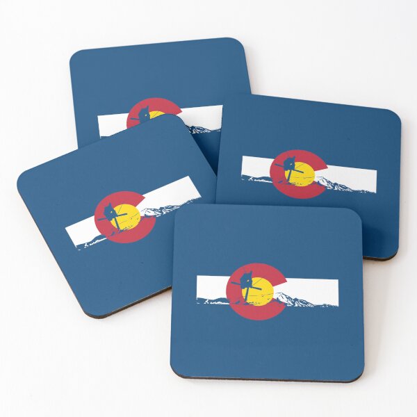 Item preview, Skier - Colorado Flag - Iron Cross   designed and sold by fhateoff.