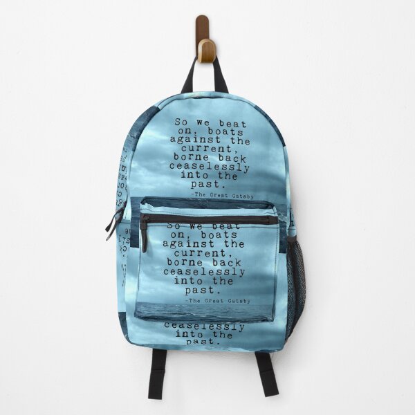 Item preview, So we beat on - Gatsby quote on the dark ocean designed and sold by peggieprints.