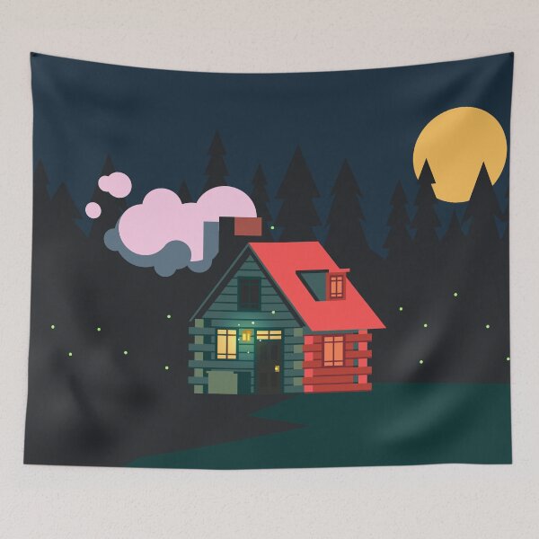 Item preview, Log Cabin Home designed and sold by DarumaCreative's Shop.