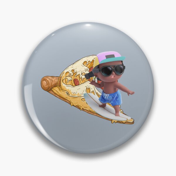 Item preview, Surfer Boy Pizza Premium  designed and sold by KelseyShaArt.