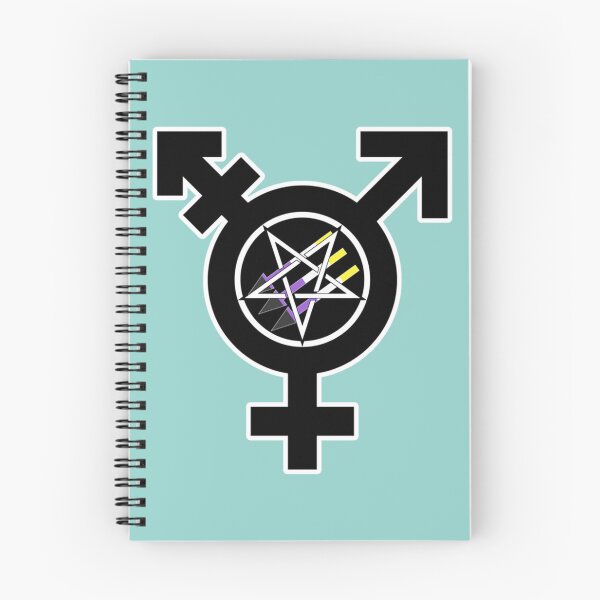 Item preview, Satanic Antifascism - Nonbinary Pride (Age of Sin variant)   designed and sold by fhateoff.