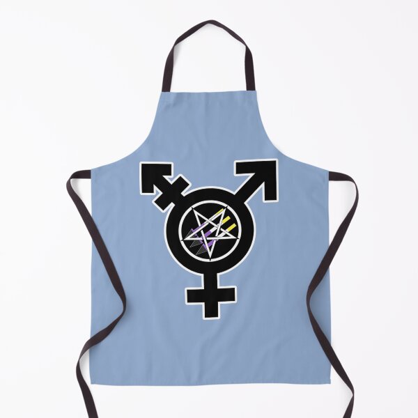 Item preview, Satanic Antifascism - Nonbinary Pride (Age of Sin variant) designed and sold by fhateoff.