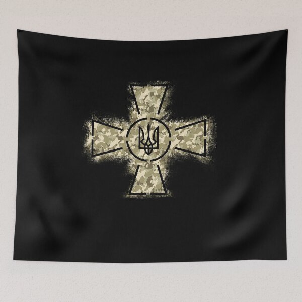 Item preview, Zelensky Ukraine Army Green - Vintage Camo ZSU Cross Trident  designed and sold by Aide.