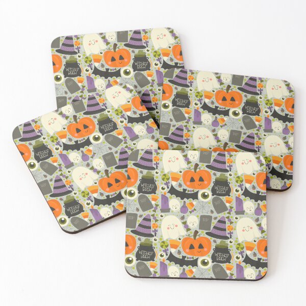Item preview, Halloween Cute Pattern designed and sold by sunandpenlines.