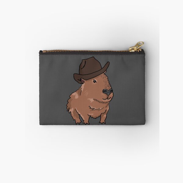 Item preview, Capybara Wearing Fedora designed and sold by RoserinArt.