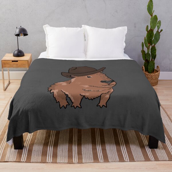 Artikelvorschau, Capybara mit Fedora entworfen und verkauft von RoserinArt.