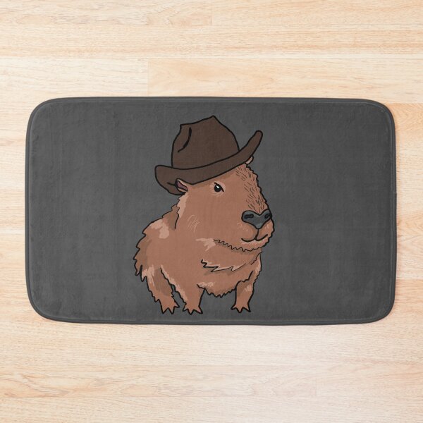 Item preview, Capybara Wearing Fedora designed and sold by RoserinArt.