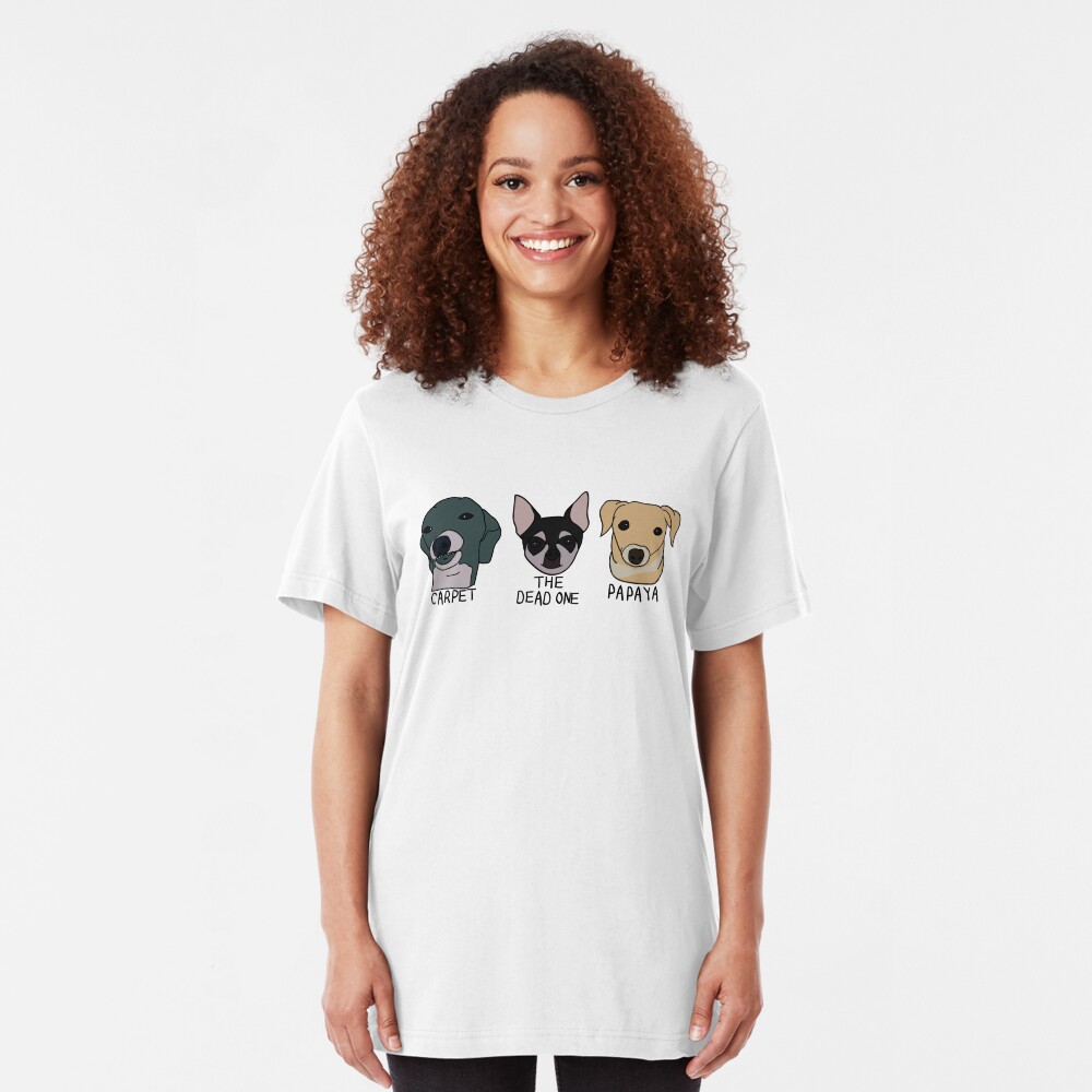 Teppich, Papaya und der Tote Slim Fit T-Shirt