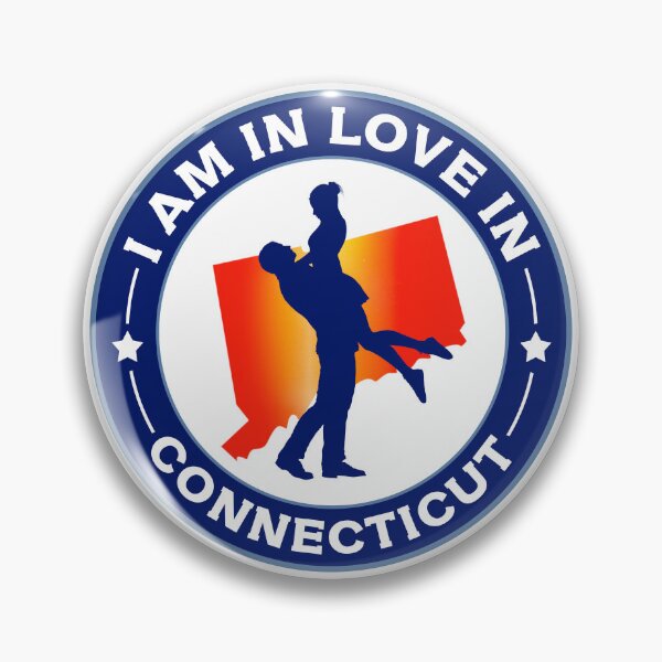 Item preview, I am in love in Connecticut - Love & Happiness in Connecticut, USA -  designed and sold by 1212-Design.