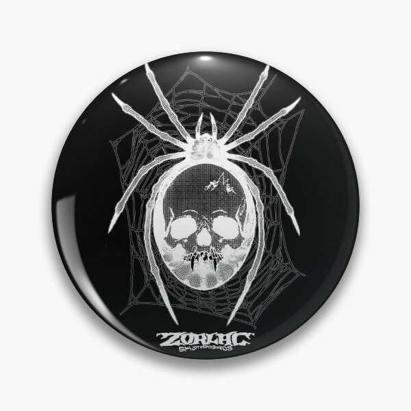Item preview, Pushead Zorlac Sateboards Inverted Spider Web Skull designed and sold by Pus Fan.