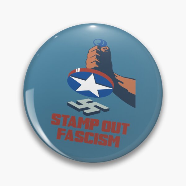 Item preview, Stamp Out Fascism American anti-Nazi    designed and sold by RogueCatPR.
