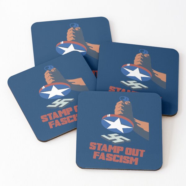 Item preview, Stamp Out Fascism American anti-Nazi    designed and sold by RogueCatPR.