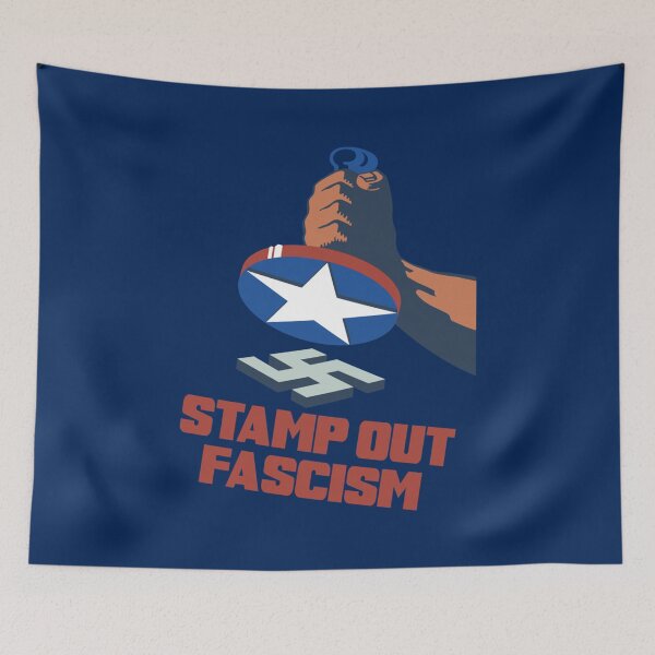 Item preview, Stamp Out Fascism American anti-Nazi    designed and sold by RogueCatPR.