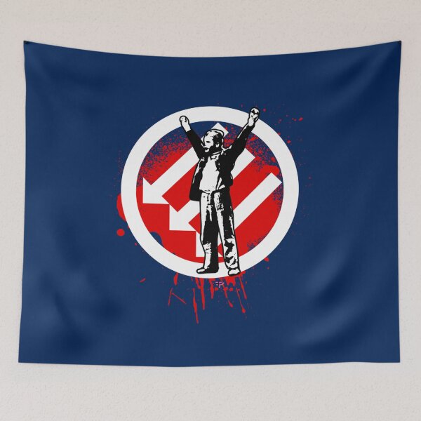 Item preview, Stjepan Steva Filipovic ANTIFA antifascist three arrows iron front   designed and sold by RogueCatPR.