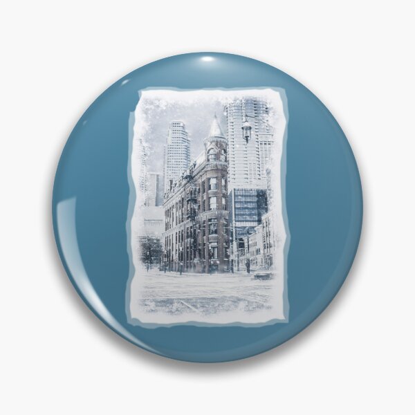 Item preview, Toronto landmarks - The Flat Iron Building On Front Street Toronto   designed and sold by RogueCatPR.