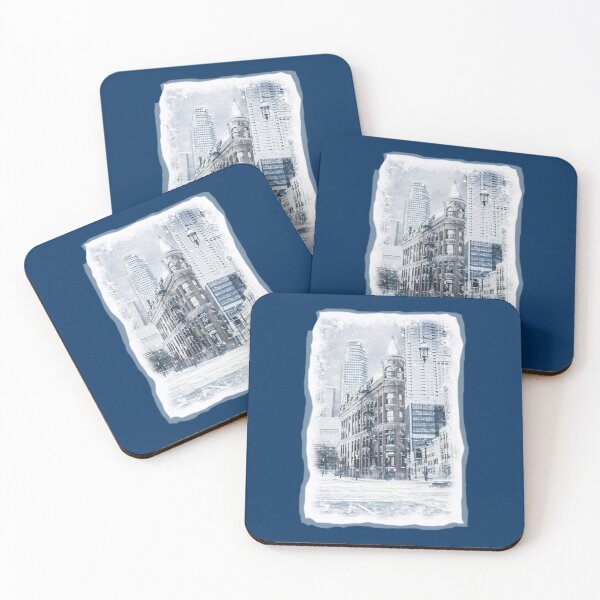 Item preview, Toronto landmarks - The Flat Iron Building On Front Street Toronto   designed and sold by RogueCatPR.