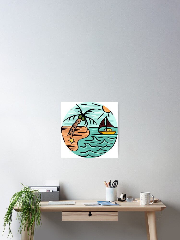 Thumbnail 2 of 3, Poster, Sunny Beach designed and sold by RVN-RVN.