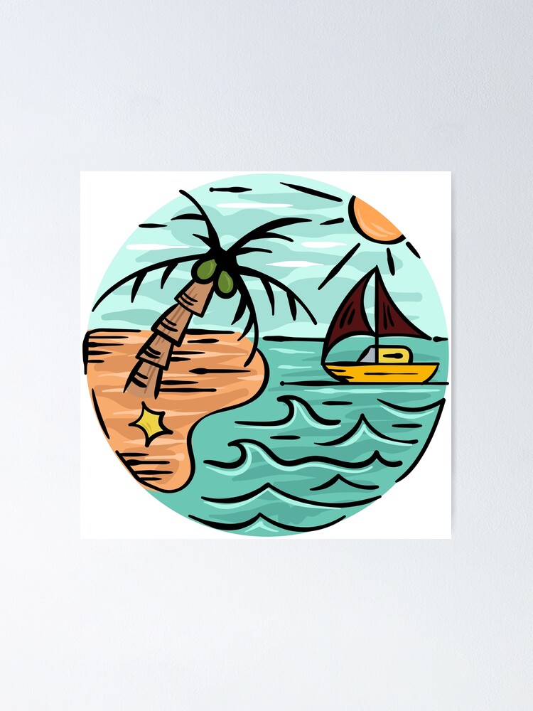 Thumbnail 1 of 3, Poster, Sunny Beach designed and sold by RVN-RVN.