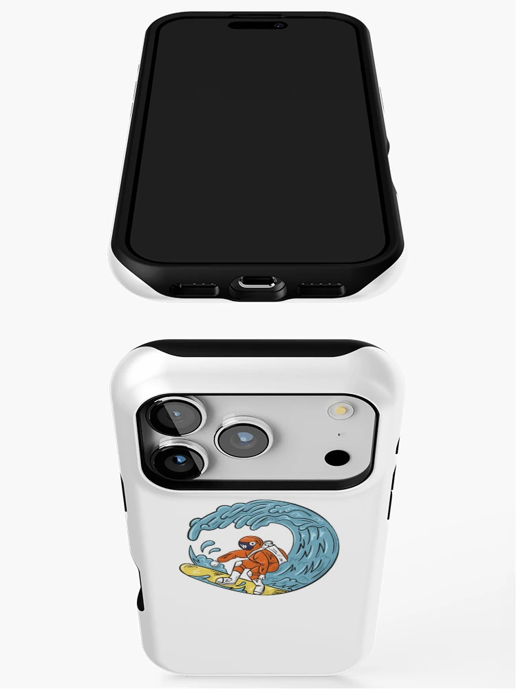 Thumbnail 3 of 4, iPhone Case, Surfing Astronaut designed and sold by Ravian Reva.