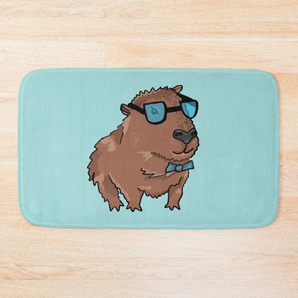 Item preview, Capybara Wearing Bow Tie and Glasses designed and sold by RoserinArt.