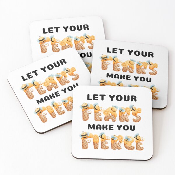 Item preview, Let Your Fears Make You Fierce- Motivation Quote for Teen Girls/ Motivational Sticker/ Teen Stickers/ Cute Stickers for girls/ Stickers for Students/Teachers designed and sold by KingdomKubs.