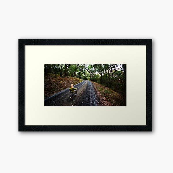 Push Me Framed Art Print
