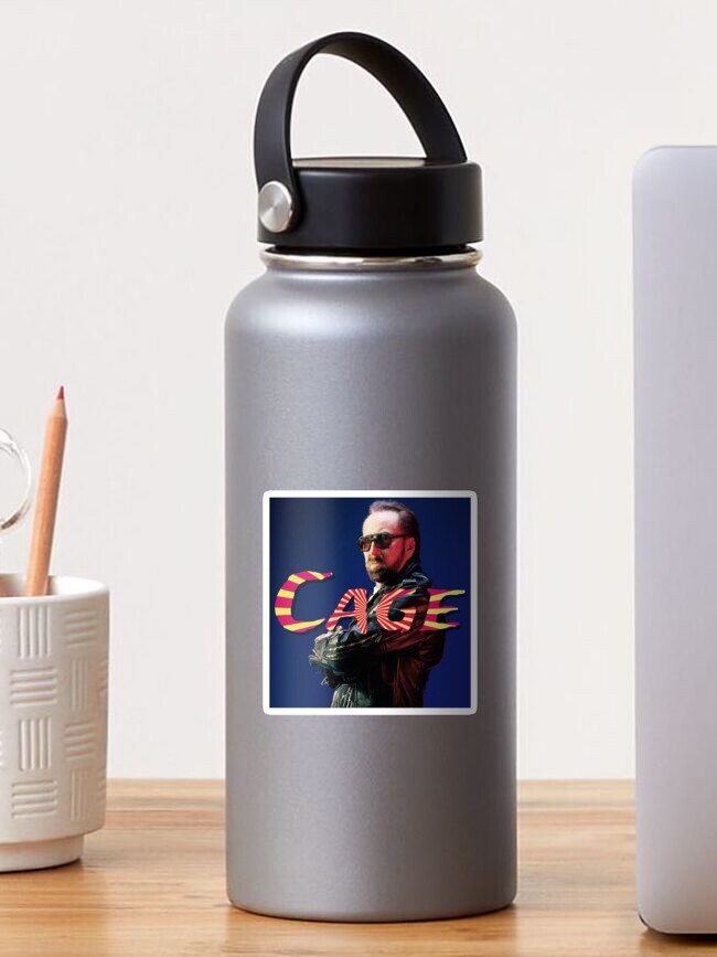 Thumbnail 1 of 3, Sticker, Funny Gift For CAGE AMERICAN ICON designed and sold by AxelEbert69.