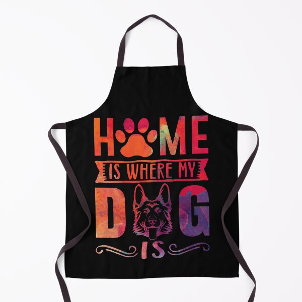 Item preview, Home is where my dog is. Cute german shepherd quote in watercolor style designed and sold by pureblacks.
