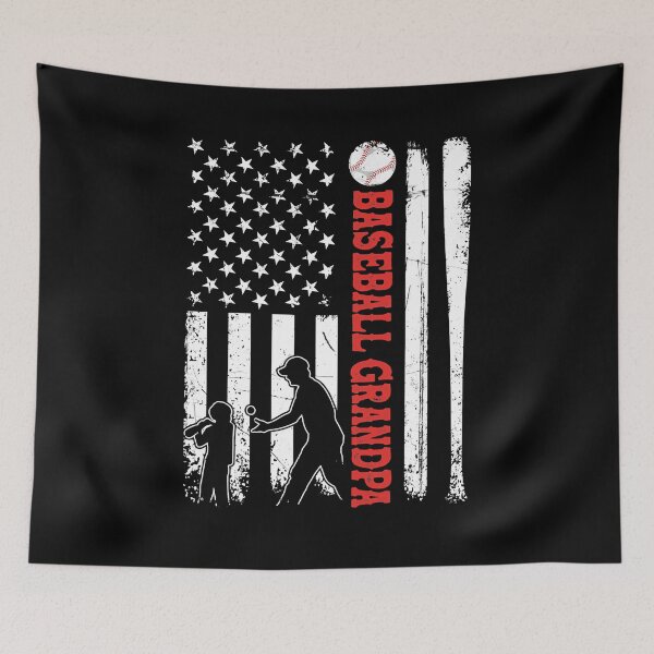 Item preview, Distressed USA American Flag Baseball Grandpa Father's Day designed and sold by MichelSorour.
