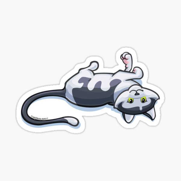 Item preview, Cat Just Loungin'.  Black and White designed and sold by CraigWoida.