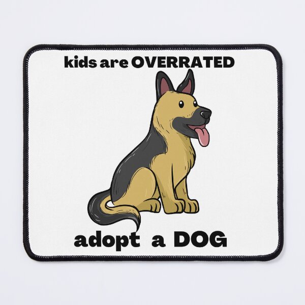 Aperçu de l'œuvre Les enfants sont surestimés Adoptez un chien créée et vendue par CuteMaster.