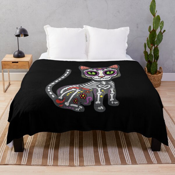 Item preview, Cat Sugar Skull Calavera Calavera Dia De Muertos Halloween designed and sold by Leohun.