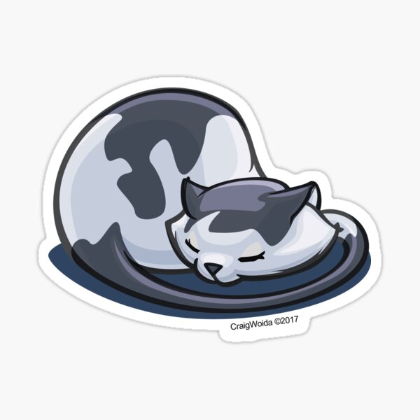 Item preview, Cat Nap.  Black and White designed and sold by CraigWoida.
