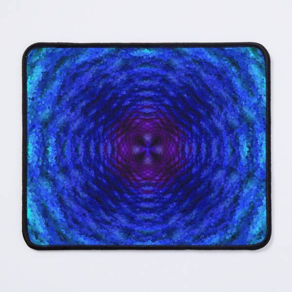 Item preview, Trippy Zoomy Abstract Blue designed and sold by MathenaArt.