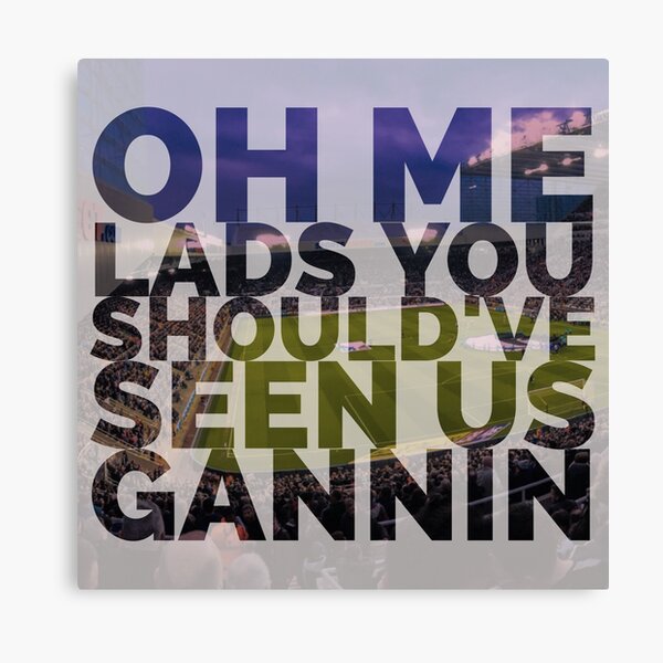Bladydon Races Lyrics over St. James Park Canvas Print