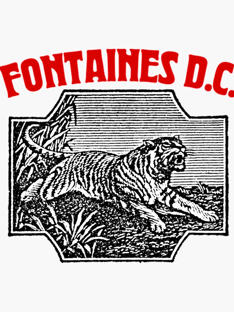 "Fontaines Dc Fontaines DC ∆∆ Fan Art Tribute Design " Sticker for Sale
